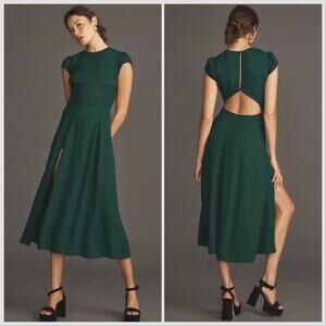 NWT Reformation Gavin Green Midi Dress